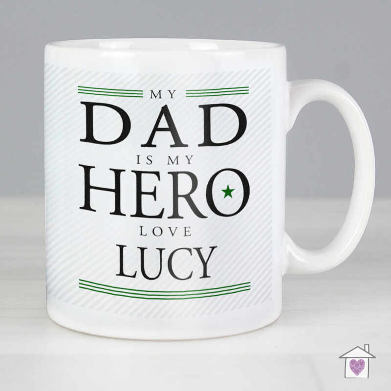 Personalised My Dad is My Hero Mug