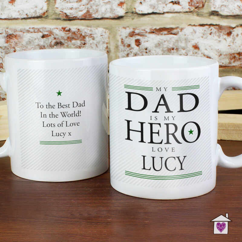 Personalised My Dad is My Hero Mug - Image 2