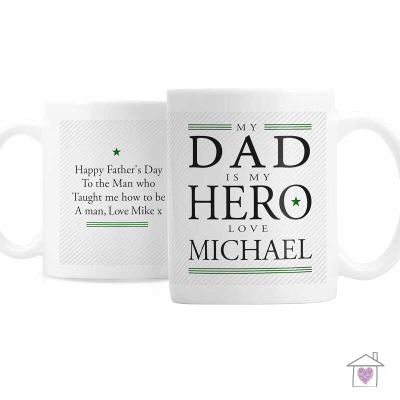 Personalised My Dad is My Hero Mug - Image 4