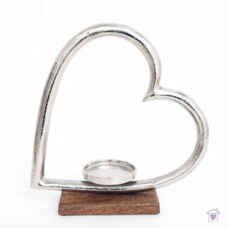 Heart Aluminium Candle Holder