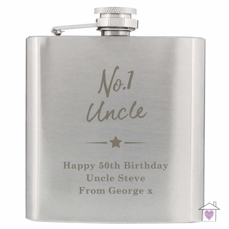 Personalised No.1 Hip Flask - Image 2