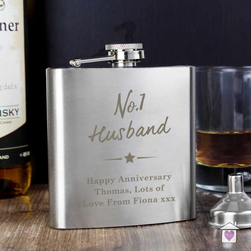 Personalised No.1 Hip Flask - Image 3