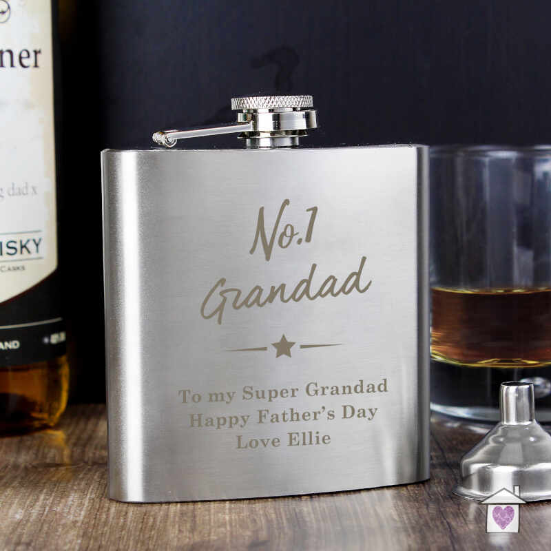Personalised No.1 Hip Flask - Image 5
