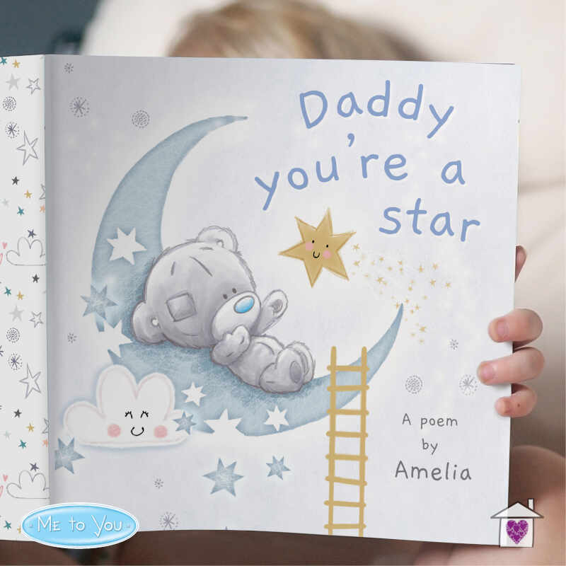 Personalised Tiny Tatty Teddy Daddy You're A Star Poem Book - Image 2