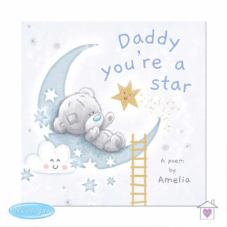 Personalised Tiny Tatty Teddy Daddy You're A Star Poem Book