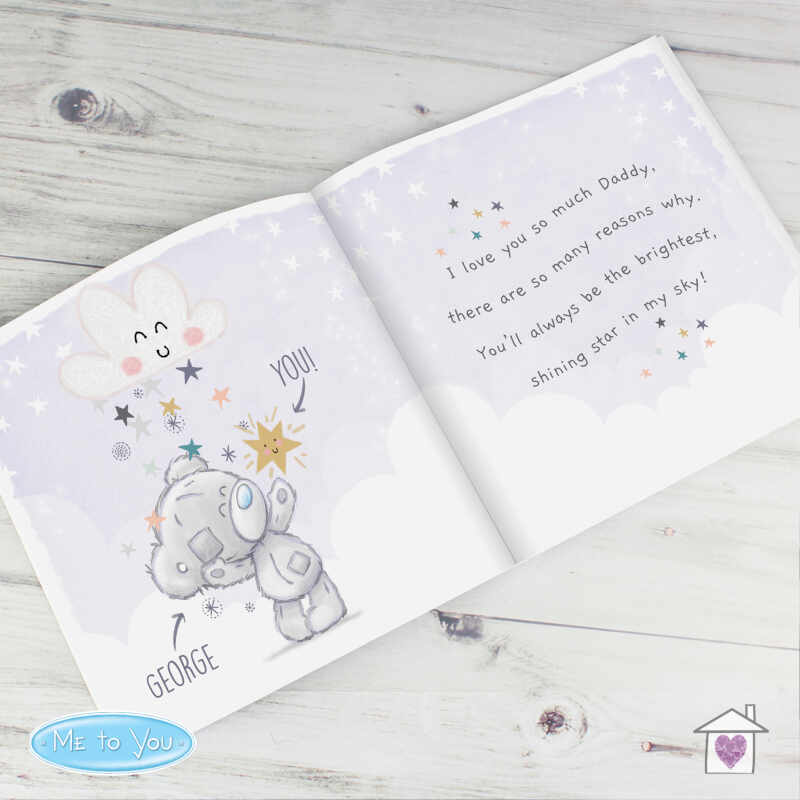 Personalised Tiny Tatty Teddy Daddy You're A Star Poem Book - Image 9