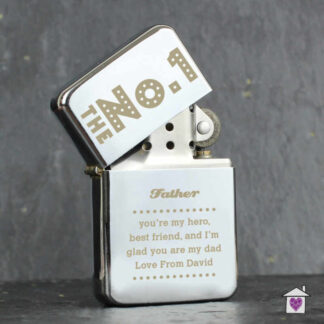 Personalised The No.1 Silver Lighter