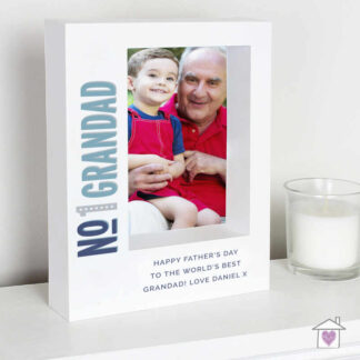 Personalised No.1 5x7 Box Photo Frame