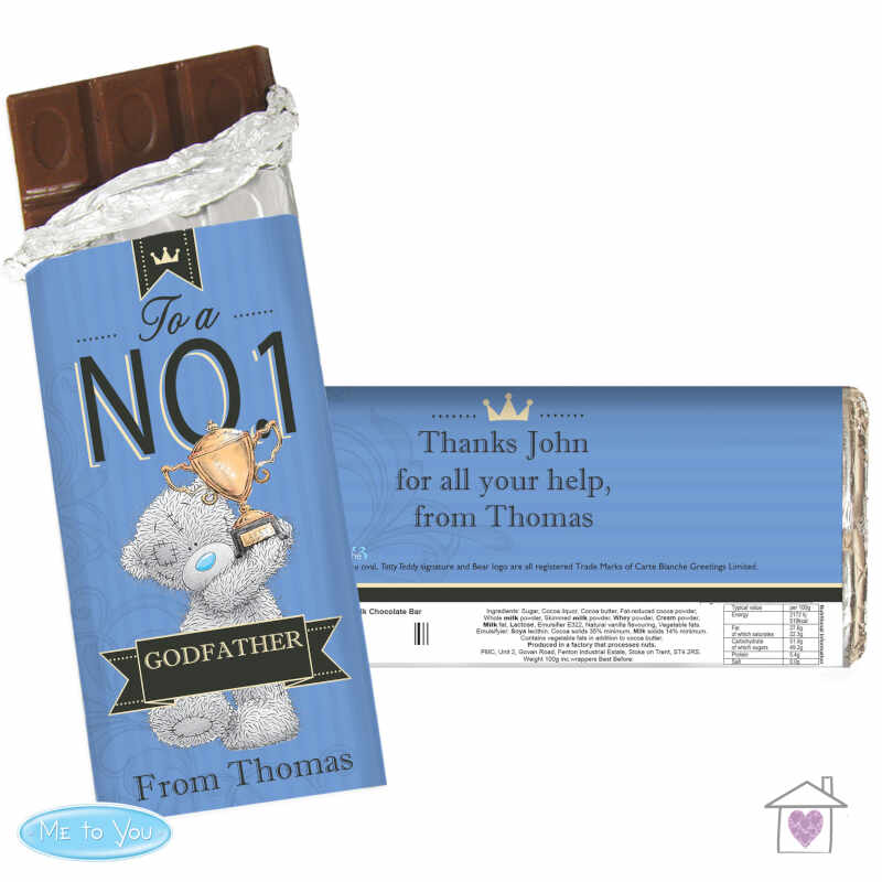Personalised Me to You No 1 Milk Chocolate Bar For Him - Image 3