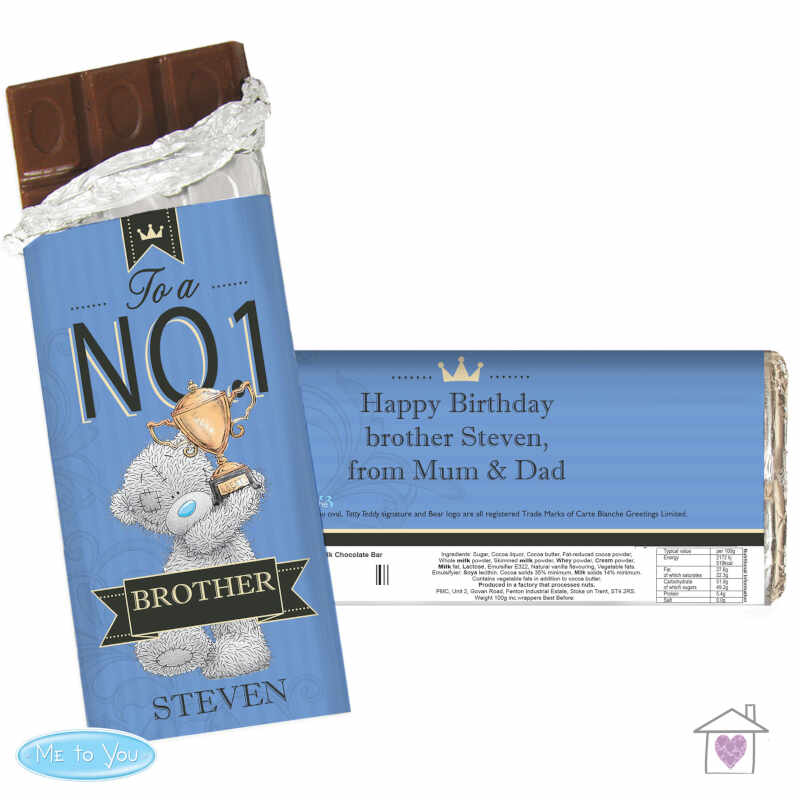 Personalised Me to You No 1 Milk Chocolate Bar For Him - Image 4