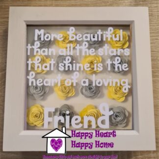 Friend White Shadow Box Frame