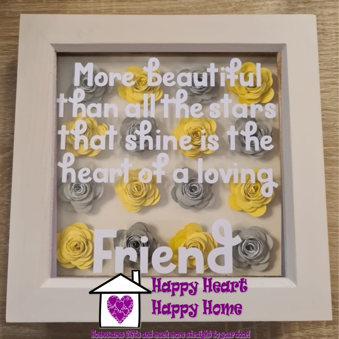 Friend White Shadow Box Frame