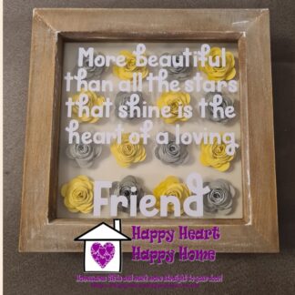 Friend Rustic Shadow Box Frame