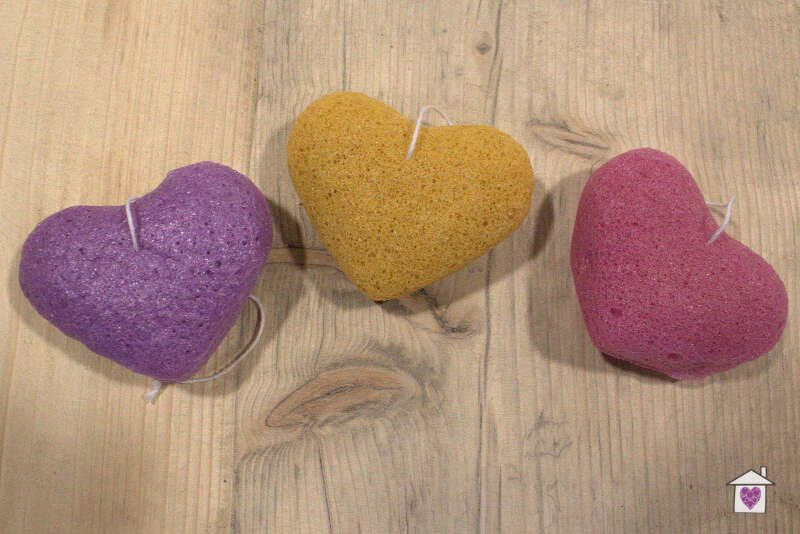 Konjac Heart Sponge - Rose - Image 3