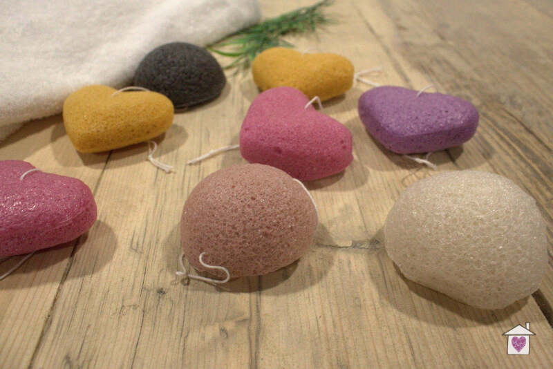 Konjac Heart Sponge - Rose - Image 4