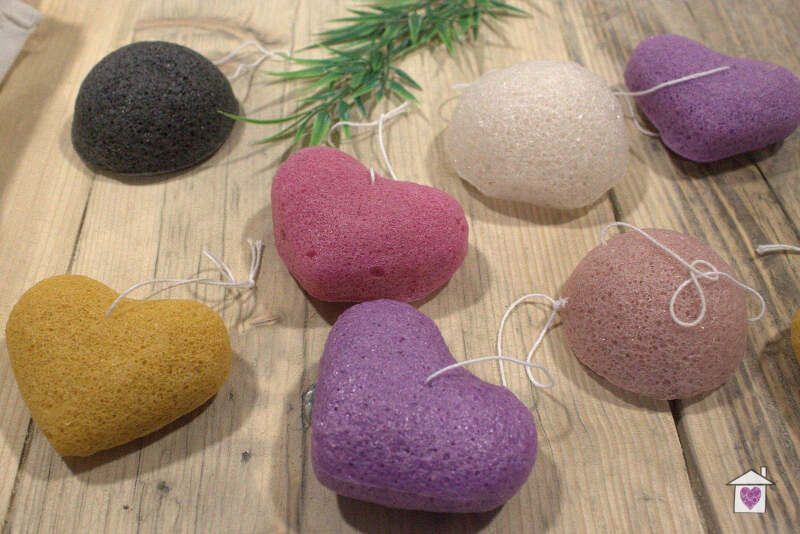 Konjac Heart Sponge - Peach - Image 2