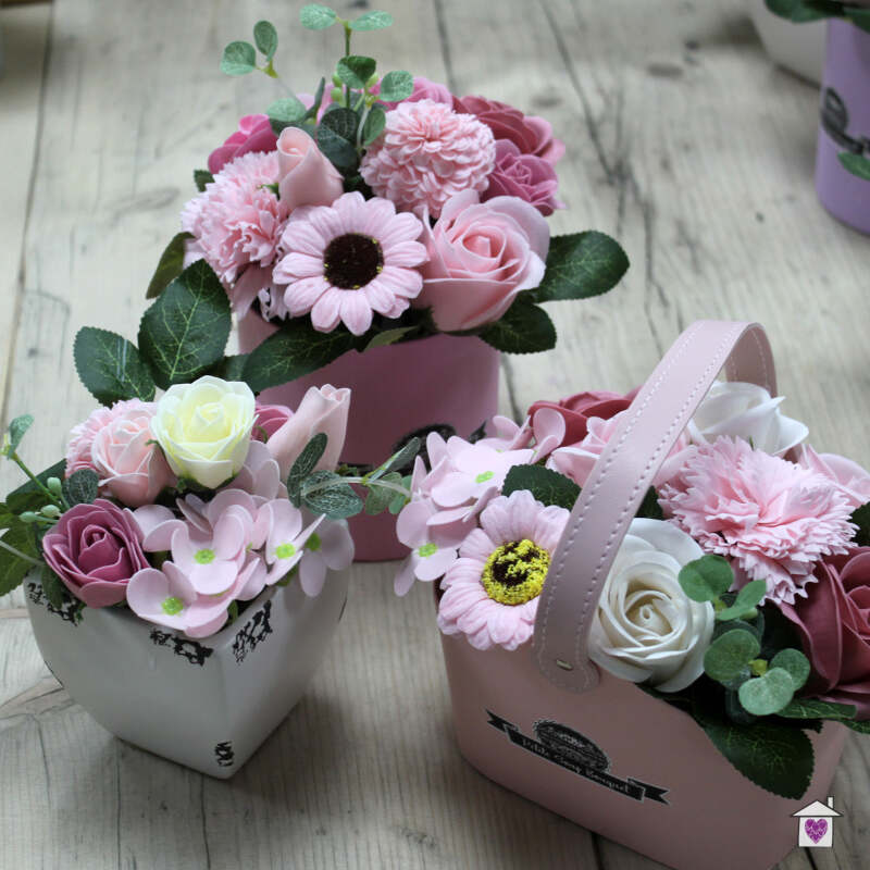 Bouquet Petite Gift Pot - Peaceful Pink - Image 2