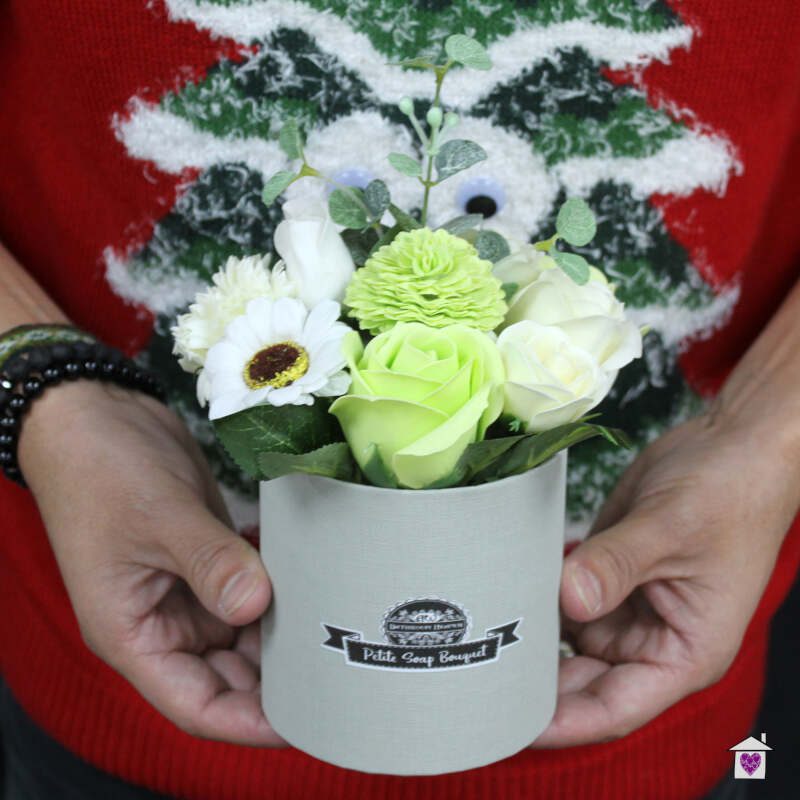 Bouquet Petite Gift Pot - Pastel Greens - Image 2