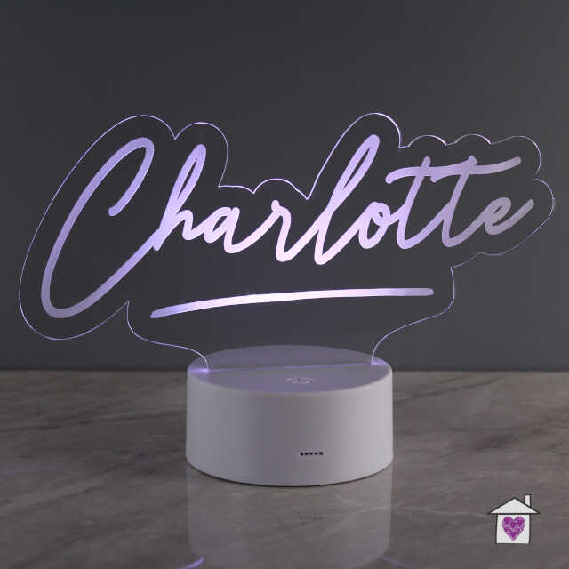 Personalised Name LED Colour Changing Night Light