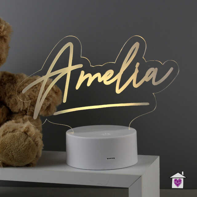Personalised Name LED Colour Changing Night Light - Image 5