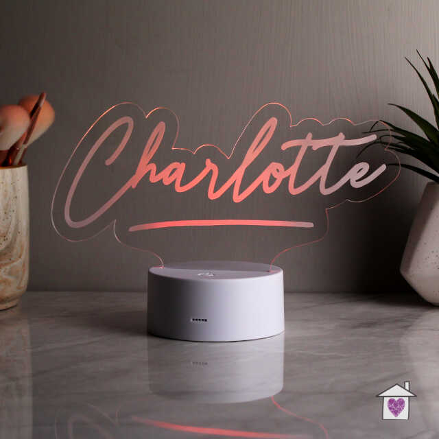 Personalised Name LED Colour Changing Night Light - Image 7
