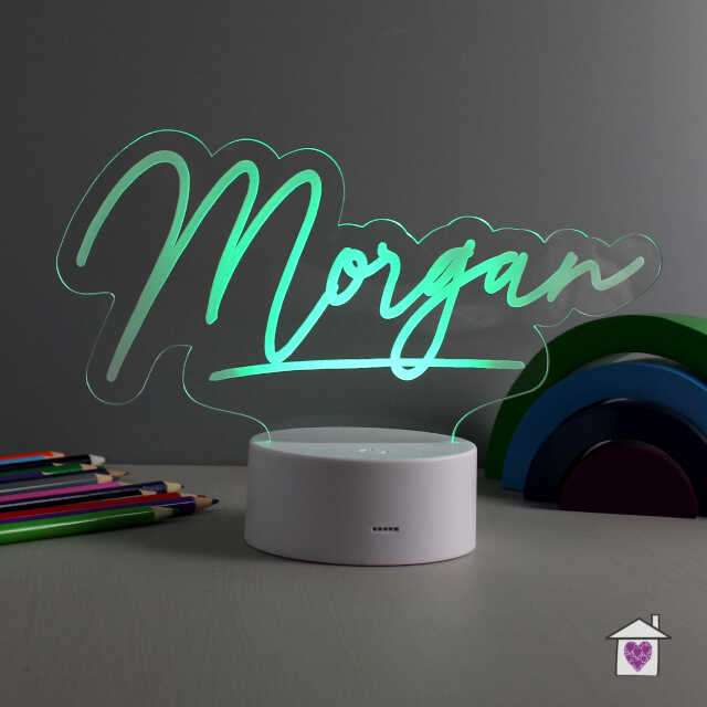 Personalised Name LED Colour Changing Night Light - Image 9