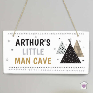 Personalised Wigwam Wooden Sign