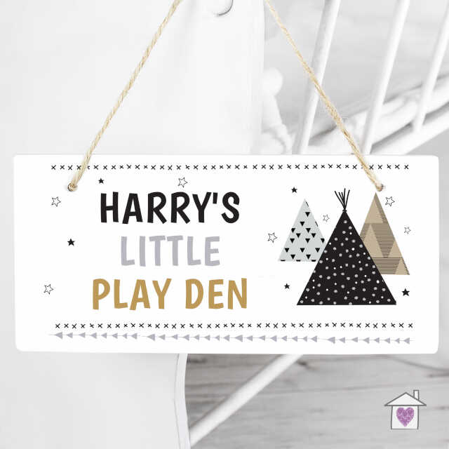 Personalised Wigwam Wooden Sign - Image 3