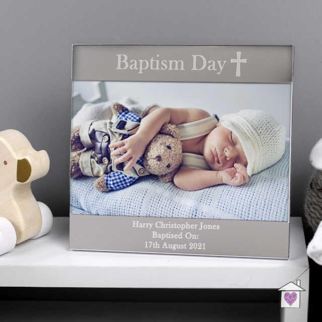 Personalised Christening Day Square 6x4 Photo Frame - Image 3