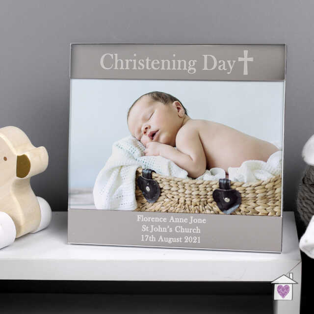 Personalised Christening Day Square 6x4 Photo Frame - Image 4