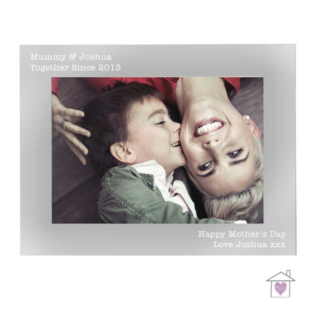 Personalised Free Text 5 x 7 Silver Photo Frame - Image 2