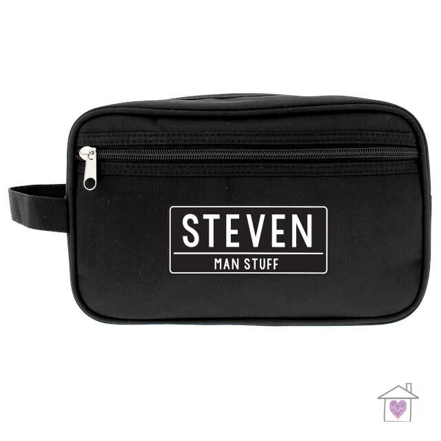 Personalised Free Text Black Vanity Bag - Image 2
