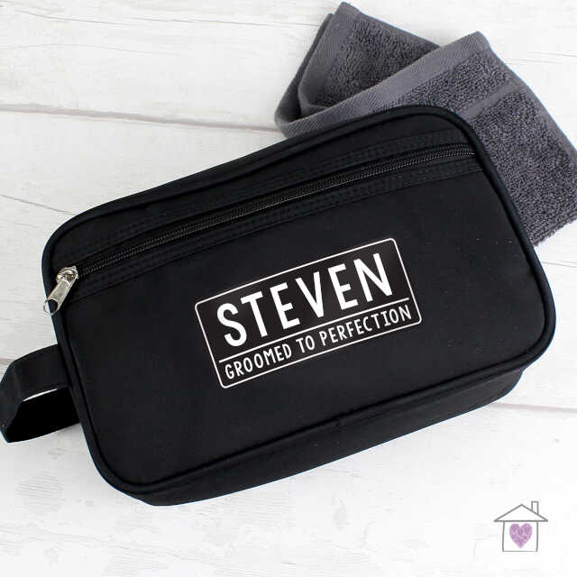 Personalised Free Text Black Vanity Bag - Image 6
