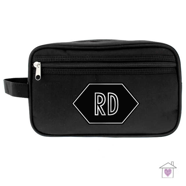 Personalised Initials Black Vanity Bag - Image 2