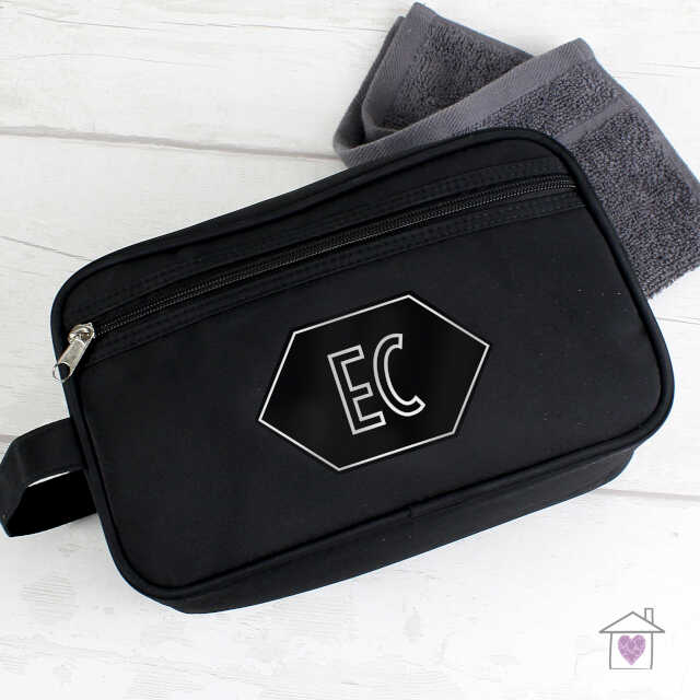 Personalised Initials Black Vanity Bag - Image 3