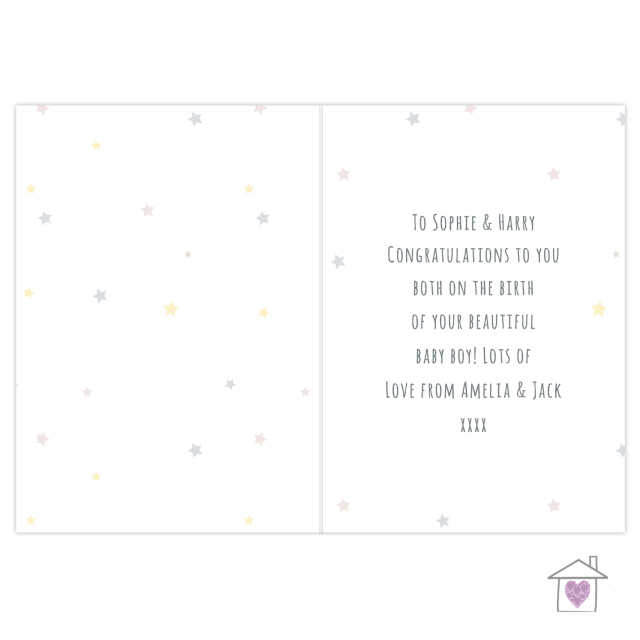 Personalised Teddy & Balloons Card - Image 2