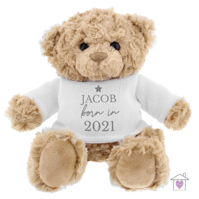Personalised Born In Teddy Bear - Image 5