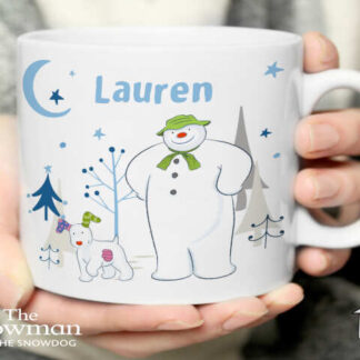 Personalised The Snowman and the Snowdog Mug